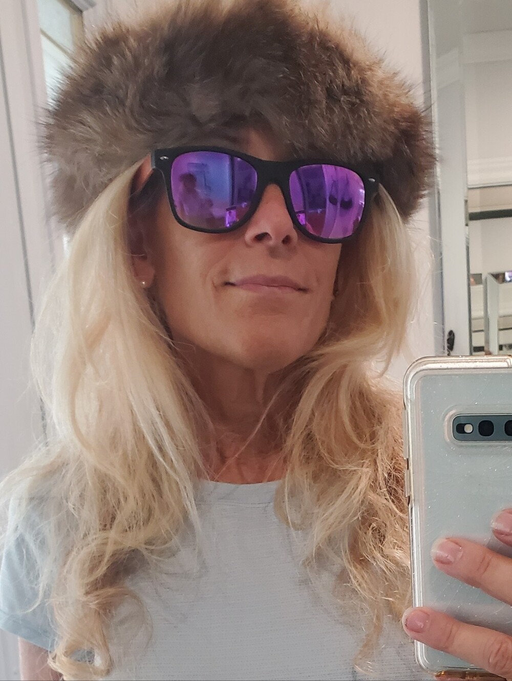 Crystal Fox Real Fur Headband Neck Warmer Collar